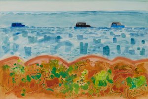 Cars and Saltbush, Australia