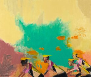 The Cyclists by David Alan Redpath Michie