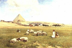 An Arab flock near Mena by David Bates