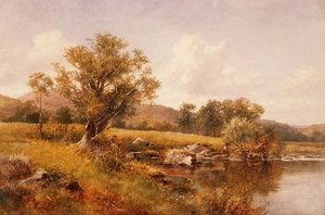 The Banks of the Llugwy, North Wales by David Bates