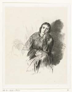 Study of a Pensive Woman by David Bles