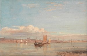 Greenwich Hospital from Woolwich Reach by David Cox