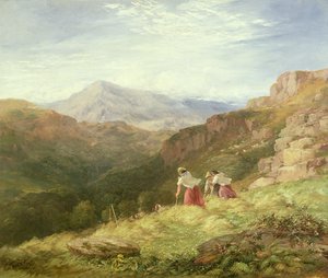 Haymaking, Snowdon, 1847 by David Cox