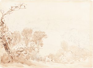 Hillside and Trees by David Cox