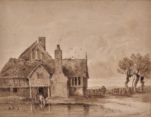 Study of a Farmhouse by David Cox