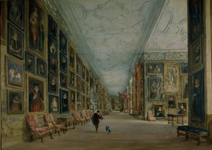 The Long Gallery, Hardwick by David Cox