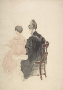 A Piano Lesson by David Cox the elder