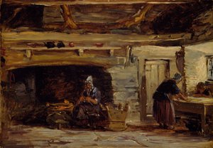 Cottage Interior, Trossavon near Bettws-y-Coed, 1844-1847