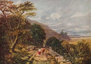 Country Track Leading to Harlech Castle by David Cox the elder