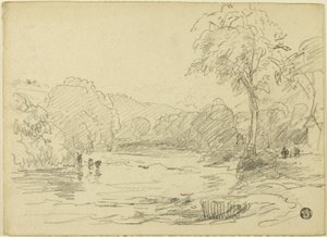 River Scene by David Cox the elder