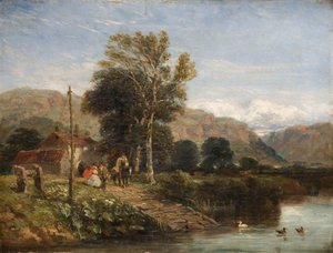 Waiting for the Ferry by David Cox the elder