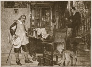 Mr. Oliver Cromwell Visits Mr. John Milton, Illustration from 
