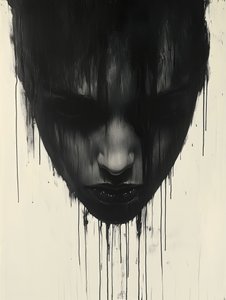 Dark Dripping Portrait