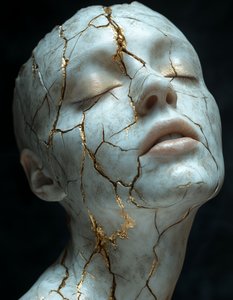 Kintsugi Golden Beauty by David Drake