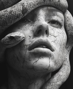 Medusa Stone Face