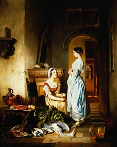 Preparing the Meal by David Emil Joseph de Noter