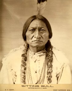 Sitting Bull (1834-1890) American Dakota Sioux Indian Chief (Indian name Tatanka Iyotake) photograph by David F. Barry by David Frances Barry
