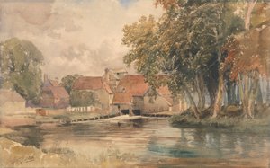 Farmhouse on the River by David Hall McKewan