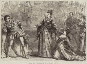 Scene from Amy Robsart, at Drury Lane Theatre