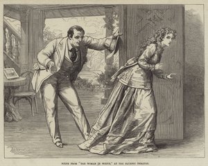 Scene from The Woman in White, at the Olympic Theatre by David Henry Friston