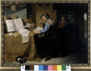 The Alchemist, painting by David Ryckaert the younger