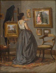 A Lady in the Studio by David Jacobsen
