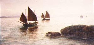 Fishing off the Coast of Penzance by David James