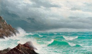 Fistral Bay, Cornwall, 1885 by David James