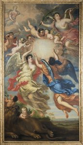 Allegory of Charles XI of Sweden and Ulrika Eleonora of Denmark by David Klöcker Ehrenstrahl