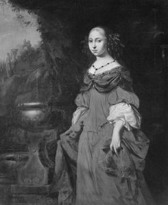 Anna Dorothea, 1640-1713, Princess of Holstein-Gottorp, Abbess of Quedlinburg by David Klöcker Ehrenstrahl