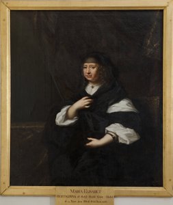 Maria Elisabet, 1610-1684, Princess of Saxony, Duchess of Holstein-Gottorp by David Klöcker Ehrenstrahl