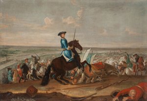 King Charles XII at the Battle of Narva by David Krafft von