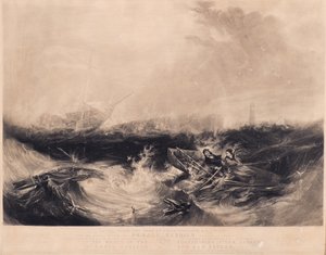 Grace Darling and her Father Rescuing the Nine Survivors from the Forfarshire by David Lucas