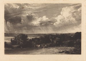 A Summerland by David Lucas after John Constable