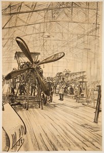 An aeroplane on the stocks, illustration from 