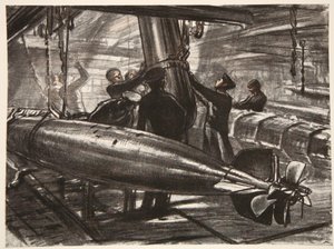 In the Submerged Torpedo Flat of a Battleship