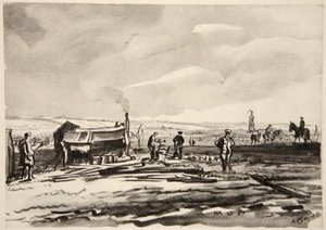 On the Somme: Mud, illustration from 