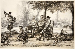 Out of the line, illustration from 