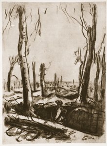 Ruined Trenches in Mametz Wood, Illustration from 