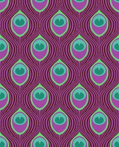 Peacock Magenta, 2019 by David Newton