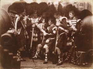Officer of the 92nd Gordon Highlanders Reading to the Troops, Edinburgh Castle
