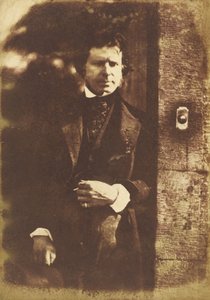 David Octavius Hill at the gate of Rock House, Edinburgh by David Octavius Hill, Robert Adamson