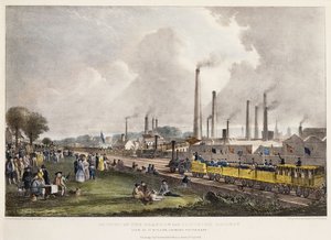 View at St. Rollox Looking South East; Opening of the Glasgow and Garnkirk Railway