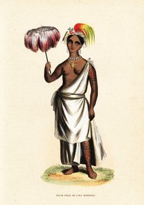 Piteenee, a young woman of Nuku Hiva, Marquesas Islands