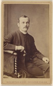 Unidentified Man with Moustache, Seated by David Rees and Brother and Son