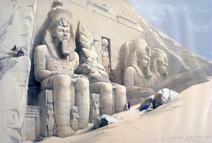 The Great Temple of Abu Simbel, Nubia, 19th century