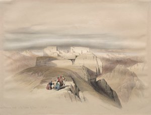 Christian and Mahomedan Chapels on the Summit of Sinai by David Roberts