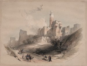 Citadel of Jerusalem, Without the Walls, Tower of David by David Roberts
