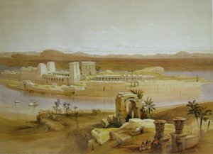 Temple Island Philae by David Roberts
