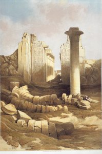 Pillared Hall of the Temple of Karnak by David Roberts